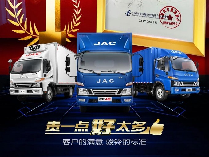 中國駿鈴，二手車價值遙遙領先！